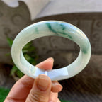 细糯种飘花平安镯（54.3mm）（yc308175）
