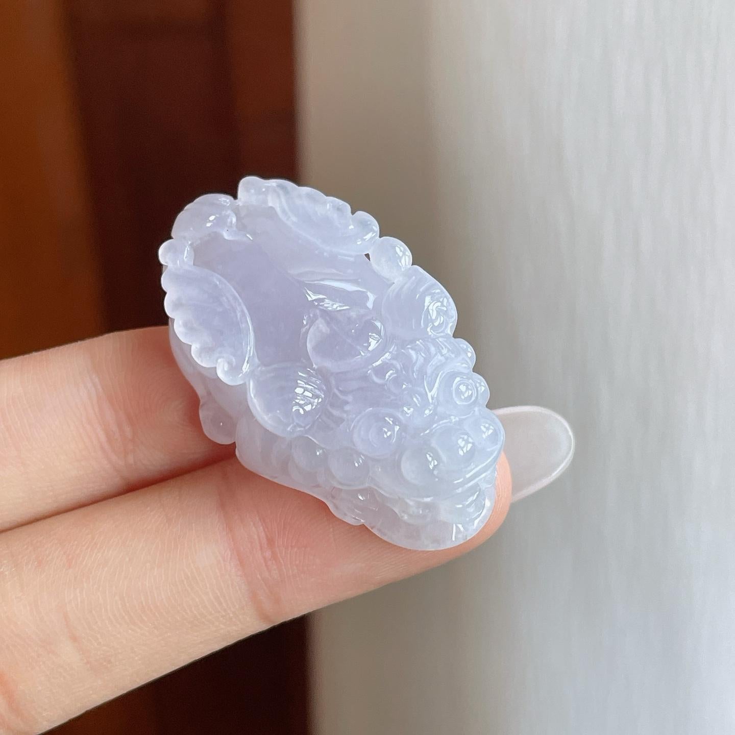 糯冰淡春底翡翠貔貅（yc269029）