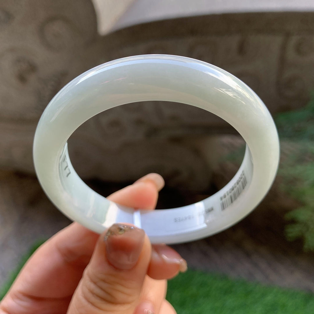 细糯种无色平安镯（54.5mm）（yc293321）