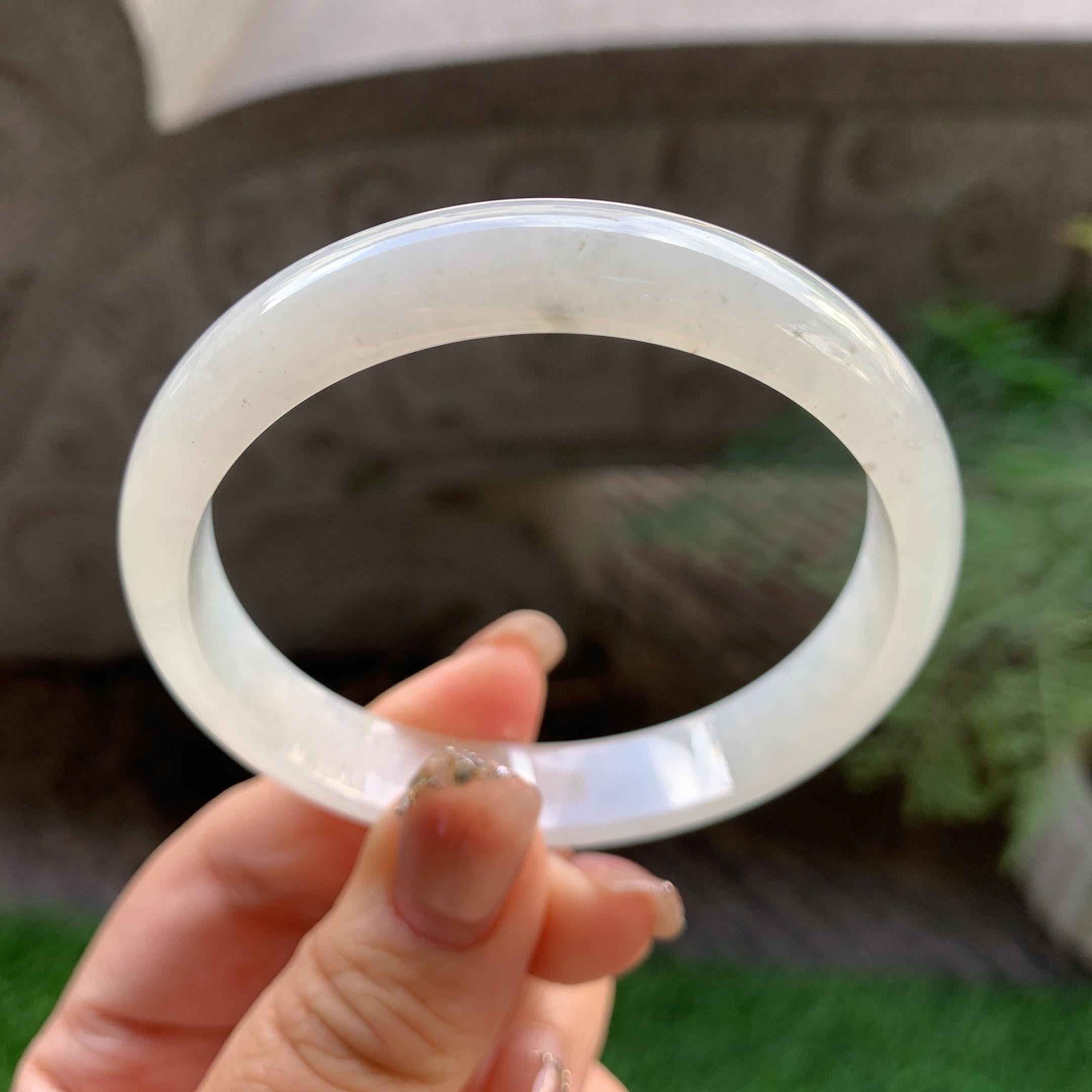 细糯种无色平安镯（56.6mm）（yc293327）
