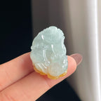 糯冰黄翡翡翠貔貅（yc356784）