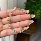 糯冰种多彩算盘珠手链（yc207283）