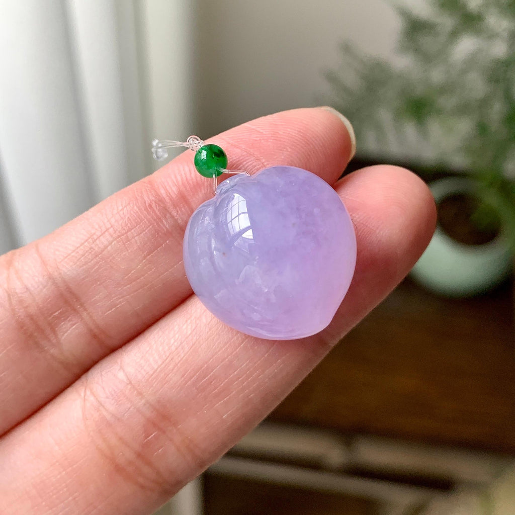 细糯种紫罗兰寿桃吊坠（yc248214）