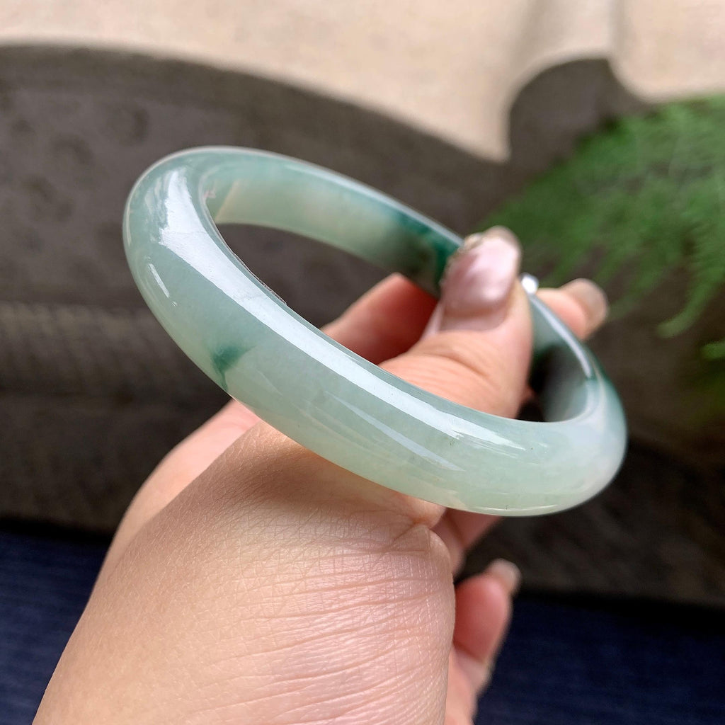 细糯种飘花平安镯（58.6mm）（yc297965）