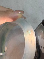 糯冰种飘绿平安镯（52.2mm）（yc203709）