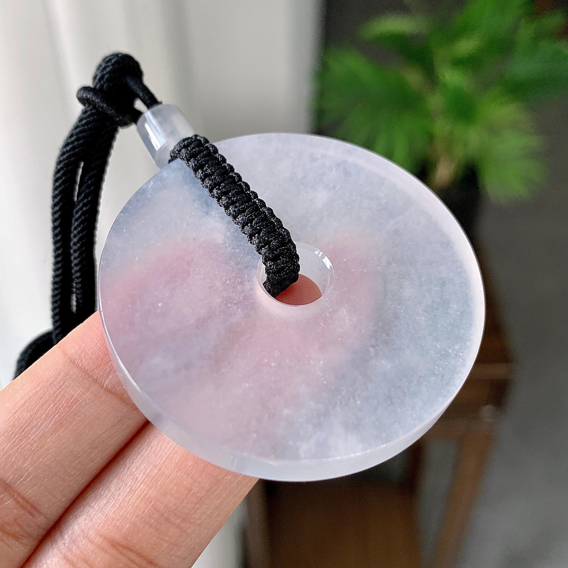 冰种无色平安扣挂件（yc246706）