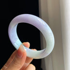 糯冰紫罗兰翡翠平安镯（57mm）（yc325798）