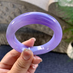 糯冰种紫罗兰平安镯（52.2mm）（yc292657）