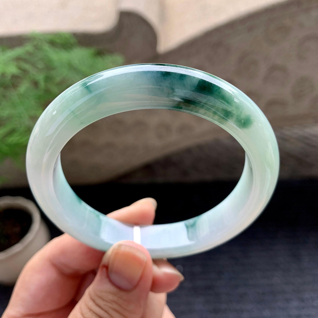 糯种飘花平安镯（58.7mm）（yc196529）