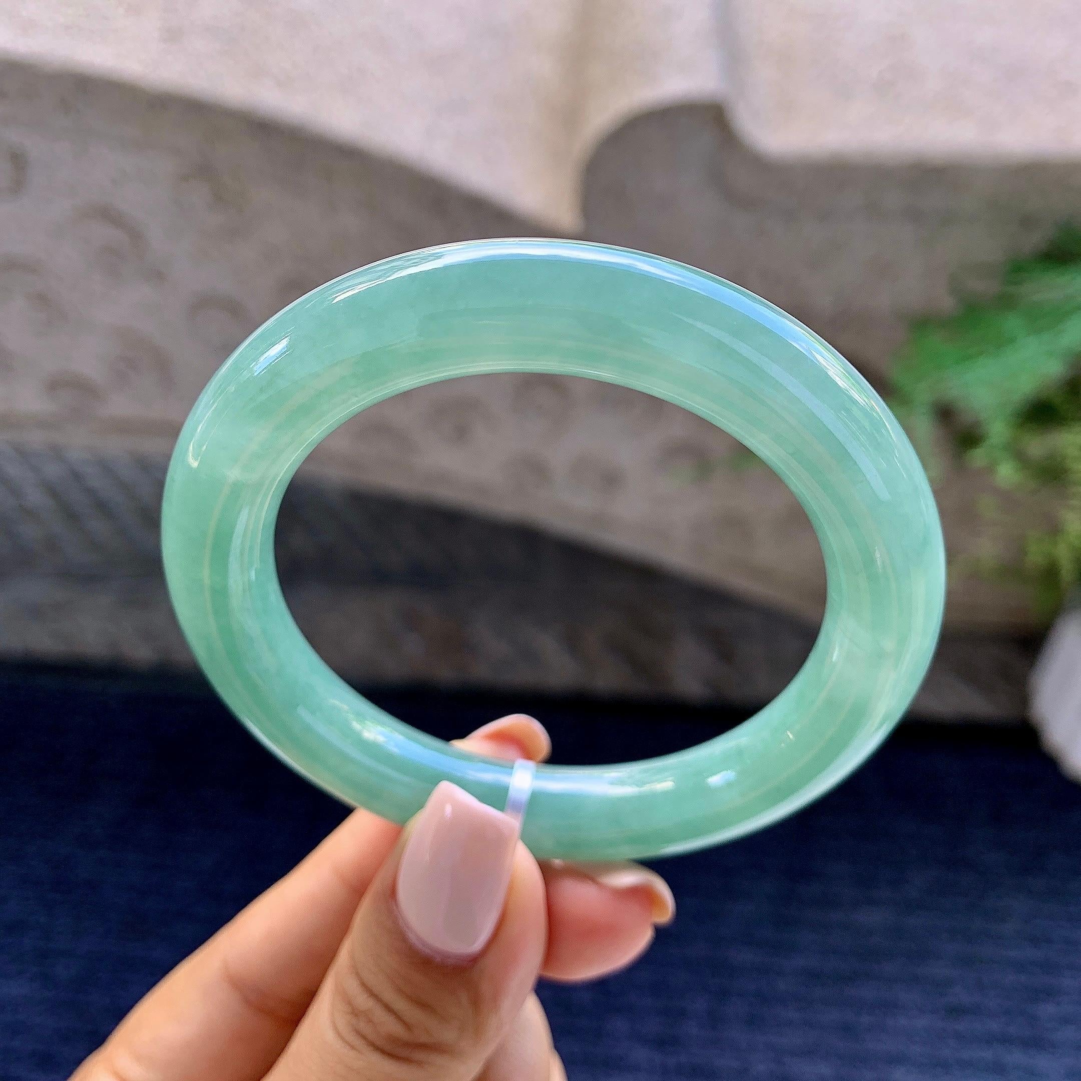 细糯种晴底圆条手镯（54mm）（yc223962）