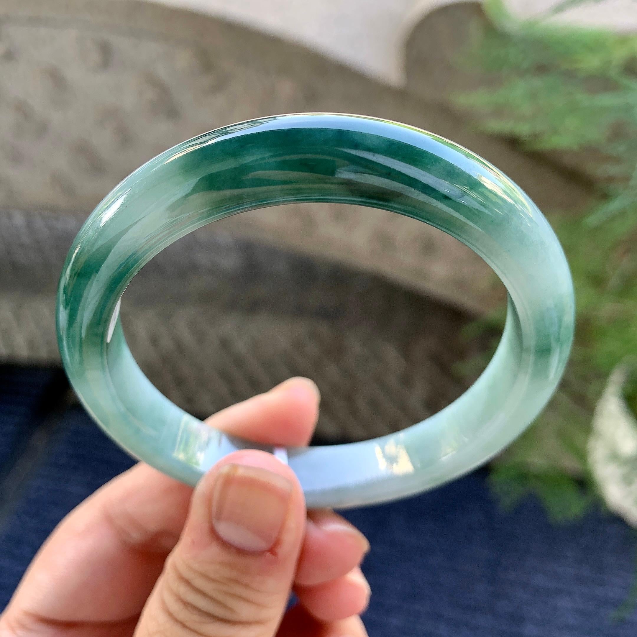 细糯种飘花平安镯（58mm）（yc249420）