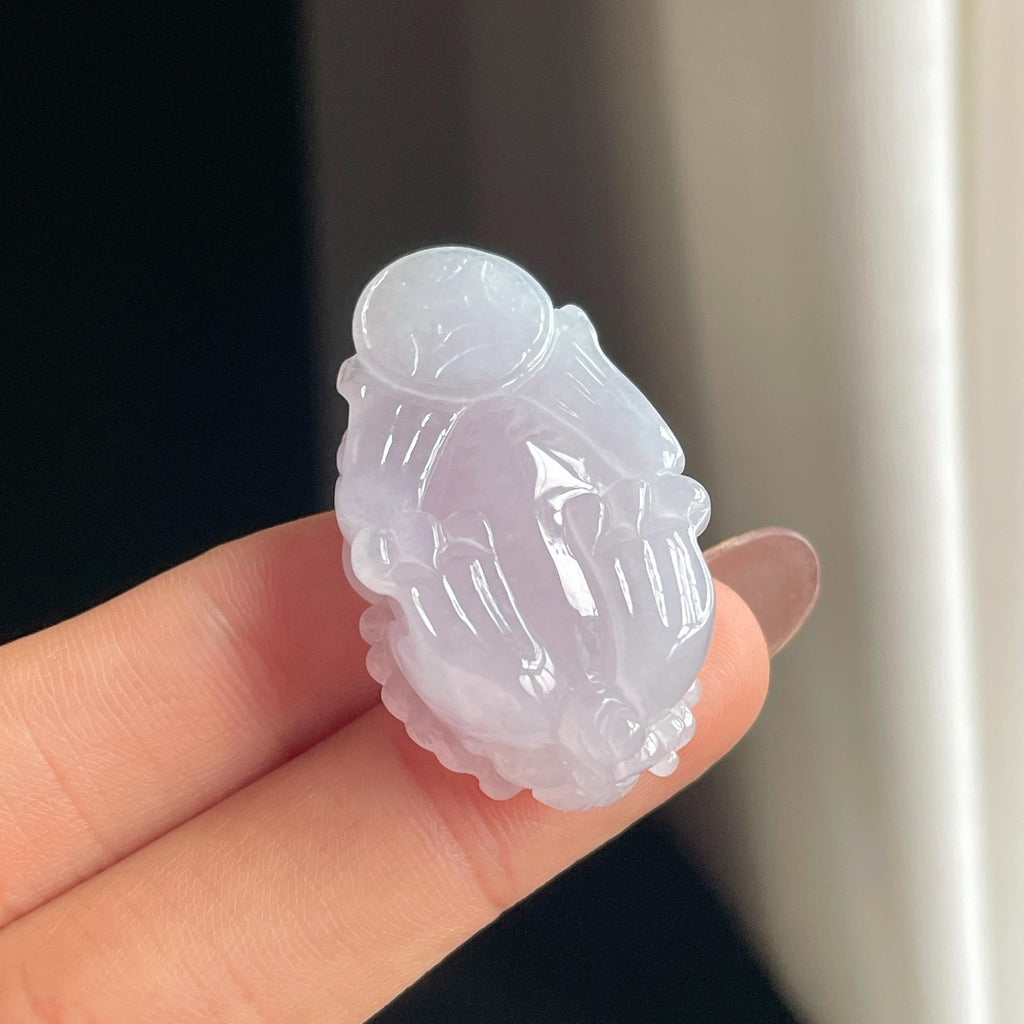 糯冰紫罗兰翡翠貔貅（yc356785）