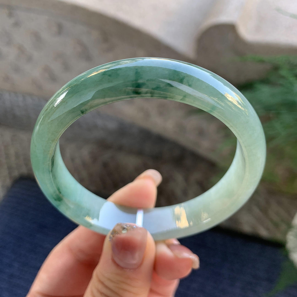 细糯种飘花平安镯（57mm）（yc294659）