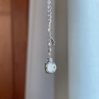 18k金钻镶冰种满绿翡翠蛋面吊坠（yc266471）