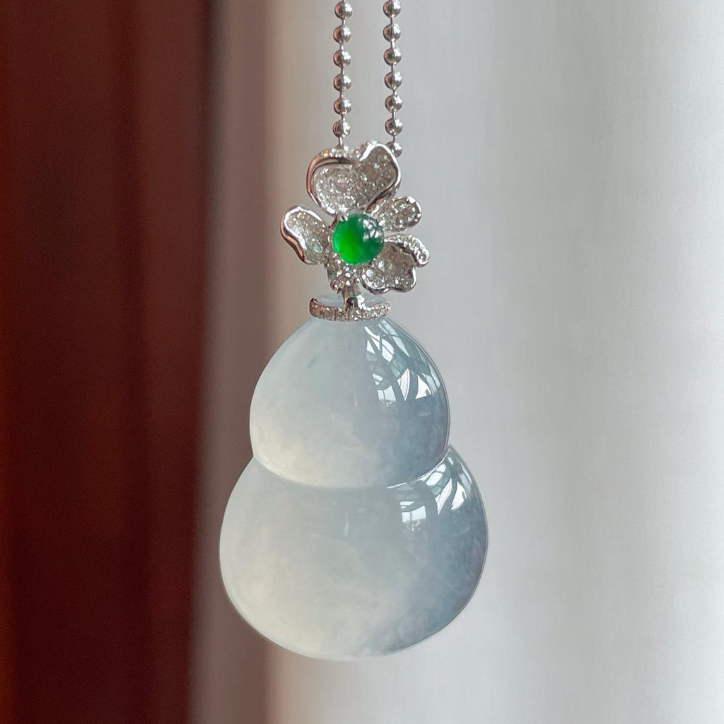 18k金扣冰种翡翠葫芦（yc248550）