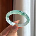 冰种贵妃飘花翡翠手镯（53mm）（yc418436）