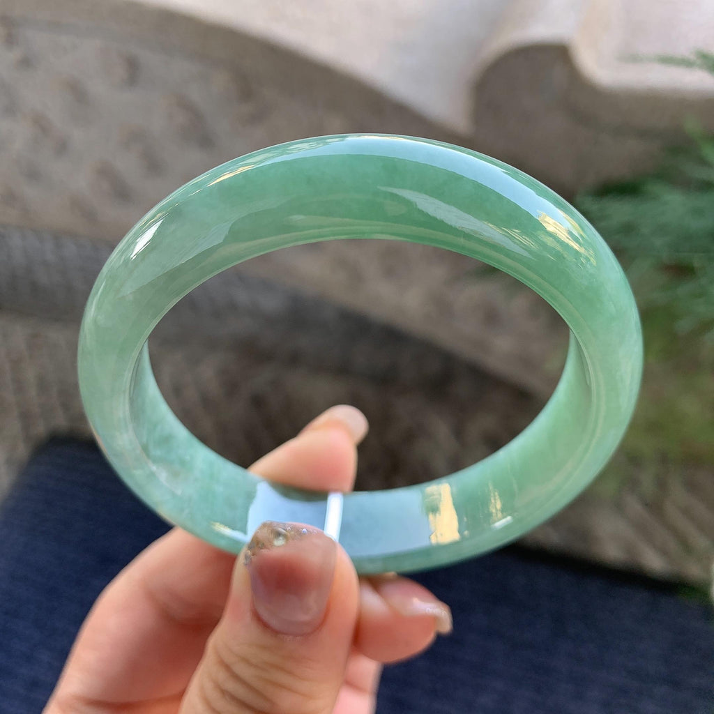 糯种晴底宽版轮胎手镯（56.6mm）（yc294654）