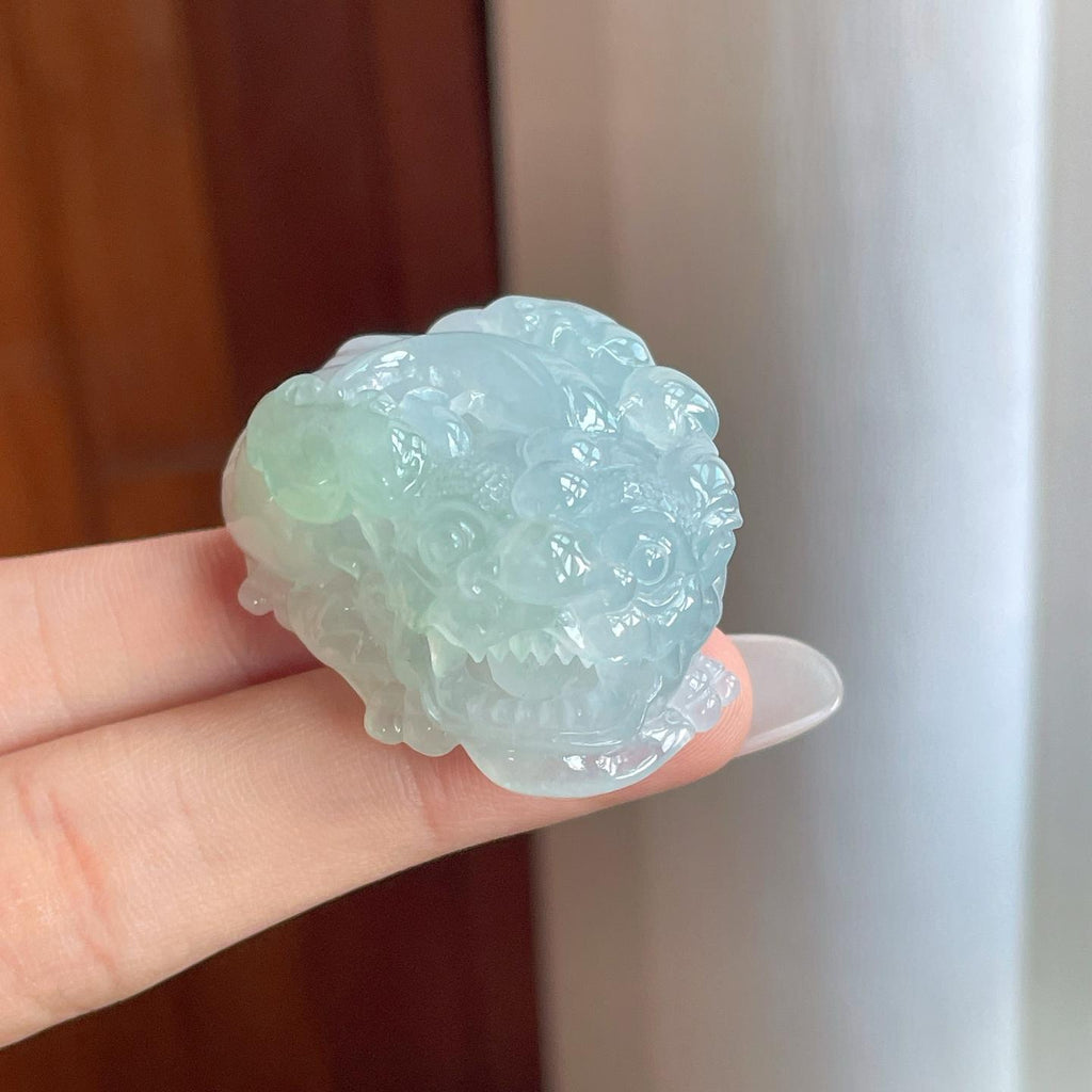 糯冰带色翡翠貔貅（yc269027）