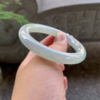 细糯种淡晴底圆条手镯（55.2mm）（yc199585）