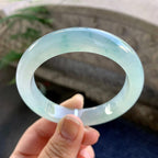 糯冰种飘花平安镯（56mm）（yc264534）