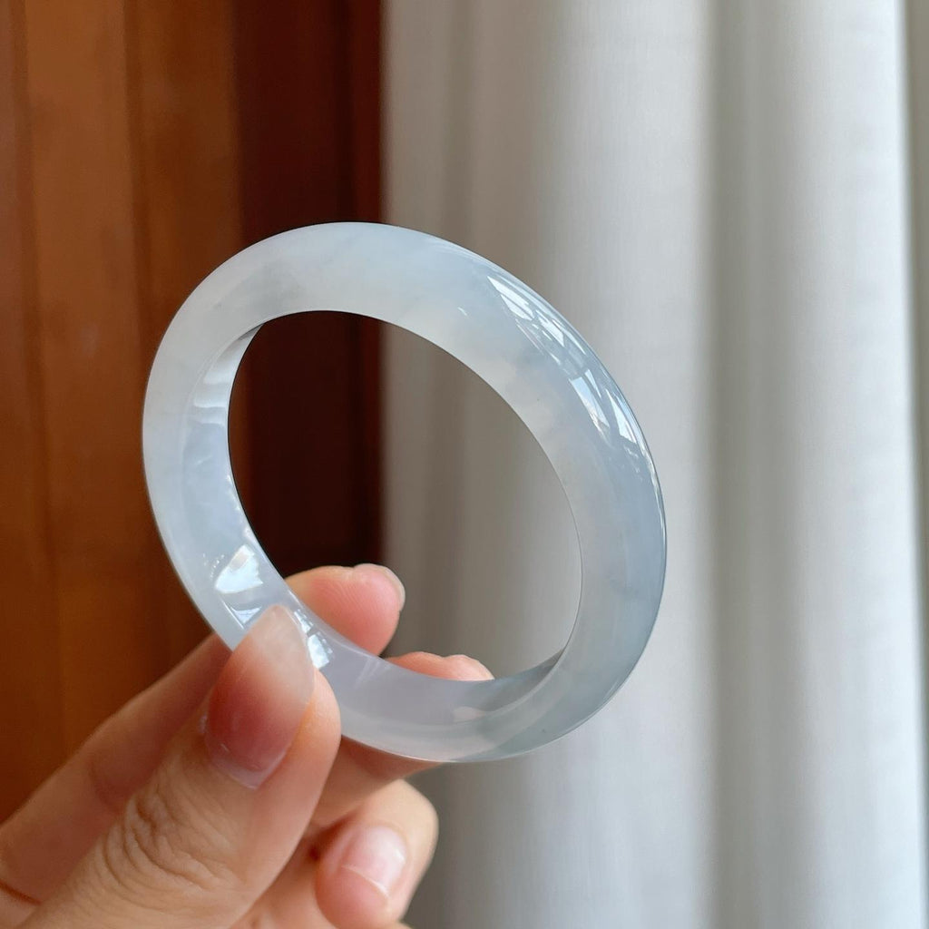 冰种飘花翡翠贵妃镯（51mm）（yc313011）