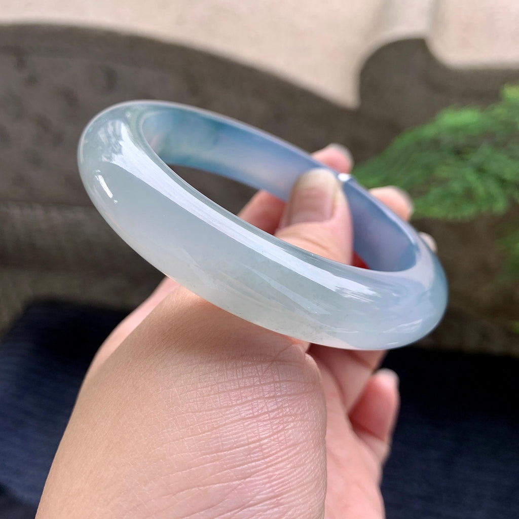 冰种紫罗兰平安镯（58.4mm）（yc253067）