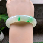 细糯种飘阳绿平安镯（56.5mm）（yc254093）