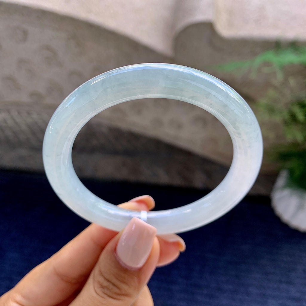 细糯种带底色圆条手镯（53.2mm）（yc223965）