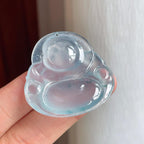 冰种蓝底飘花翡翠佛公（yc248545）