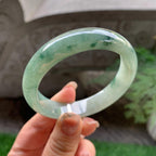 细糯种油青飘花平安镯（56.4mm）（yc293332）