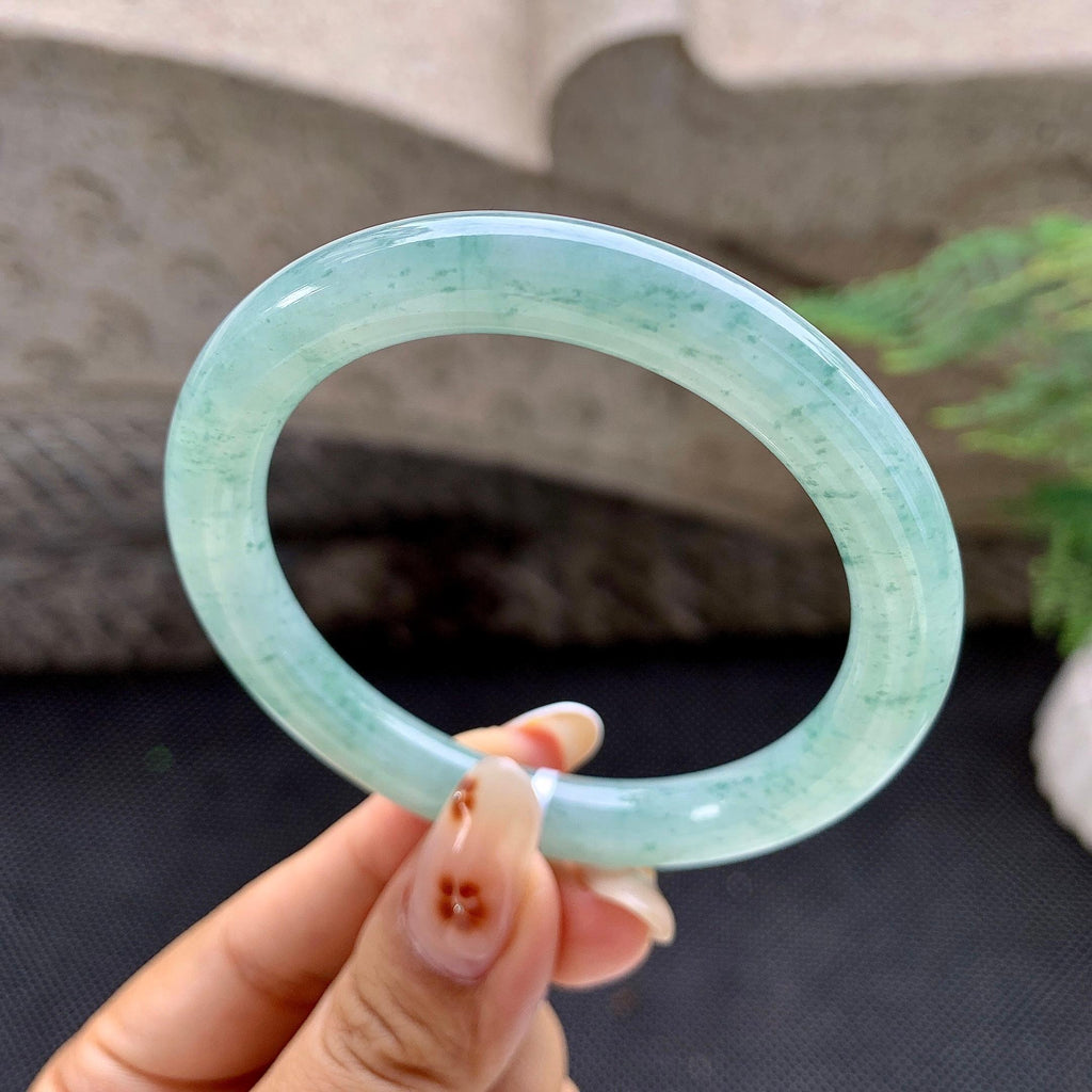 细糯种飘花圆条手镯（54mm）（yc257772）