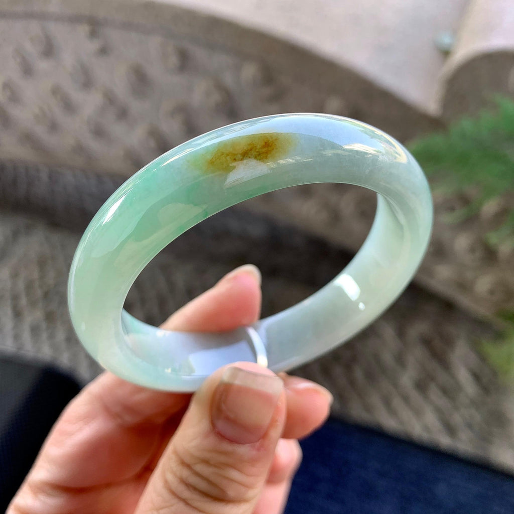 细糯种晴底黄翡贵妃手镯（51mm）（yc305691）