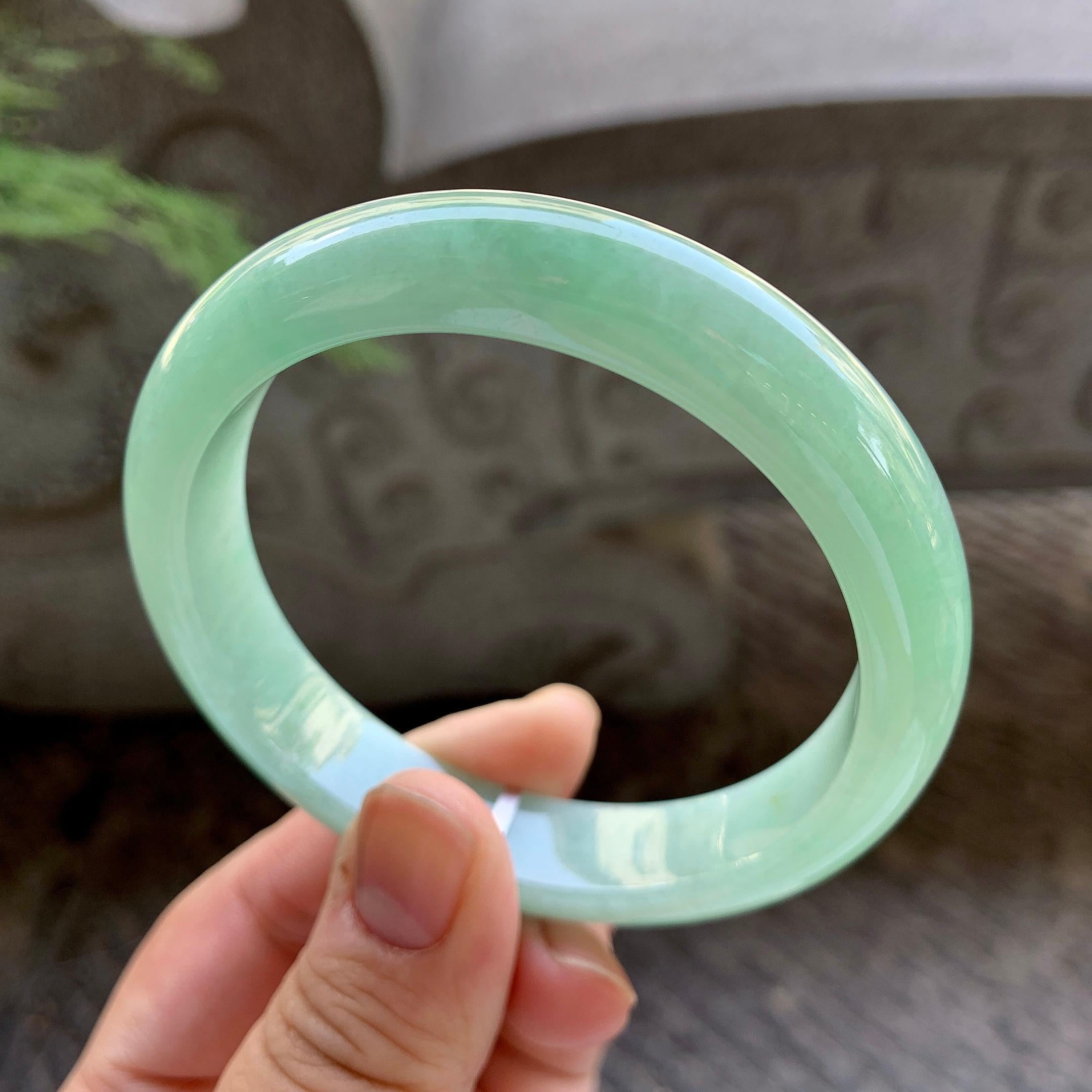 细糯种晴底洒金平安镯（59.3mm）（yc199575）