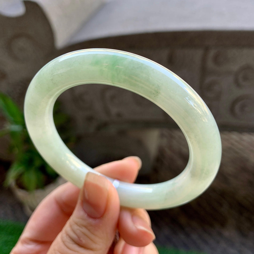 细糯种飘花圆条手镯（52.5mm）（yc308184）