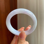 糯冰紫罗兰翡翠平安镯（54mm)（yc345413）