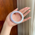 糯冰紫罗兰翡翠平安镯（58mm)（yc409905）