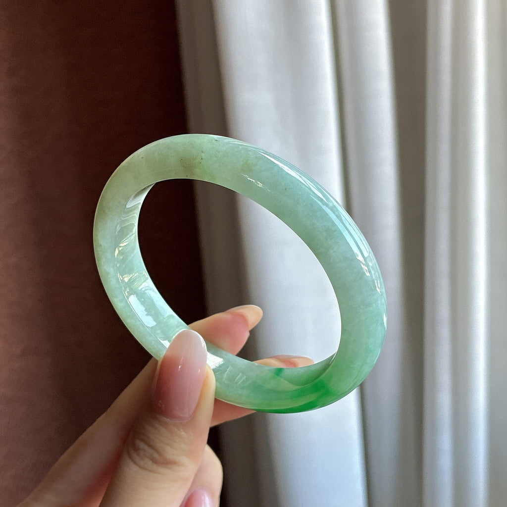 糯冰带色贵妃镯 57圈（yc734839）