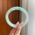 糯冰飘花翡翠平安镯（59.7mm）（yc291895）