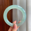 冰种晴底翡翠圆条手镯（58mm)（yc342189）