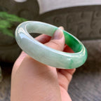 细糯种飘花平安镯（58.2mm）（yc195365）