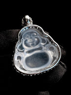 18k金钻镶冰玻种翡翠佛公（yc269681）