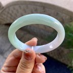 细糯种淡晴底贵妃手镯（53.4mm）（yc276209）