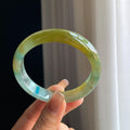 冰种黄翡特色翡翠平安镯（59mm）（yc373431）