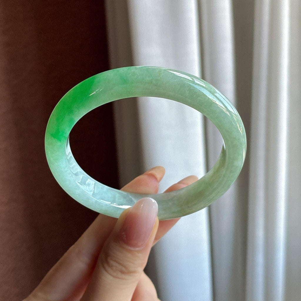 糯冰带色贵妃镯 57圈（yc734839）