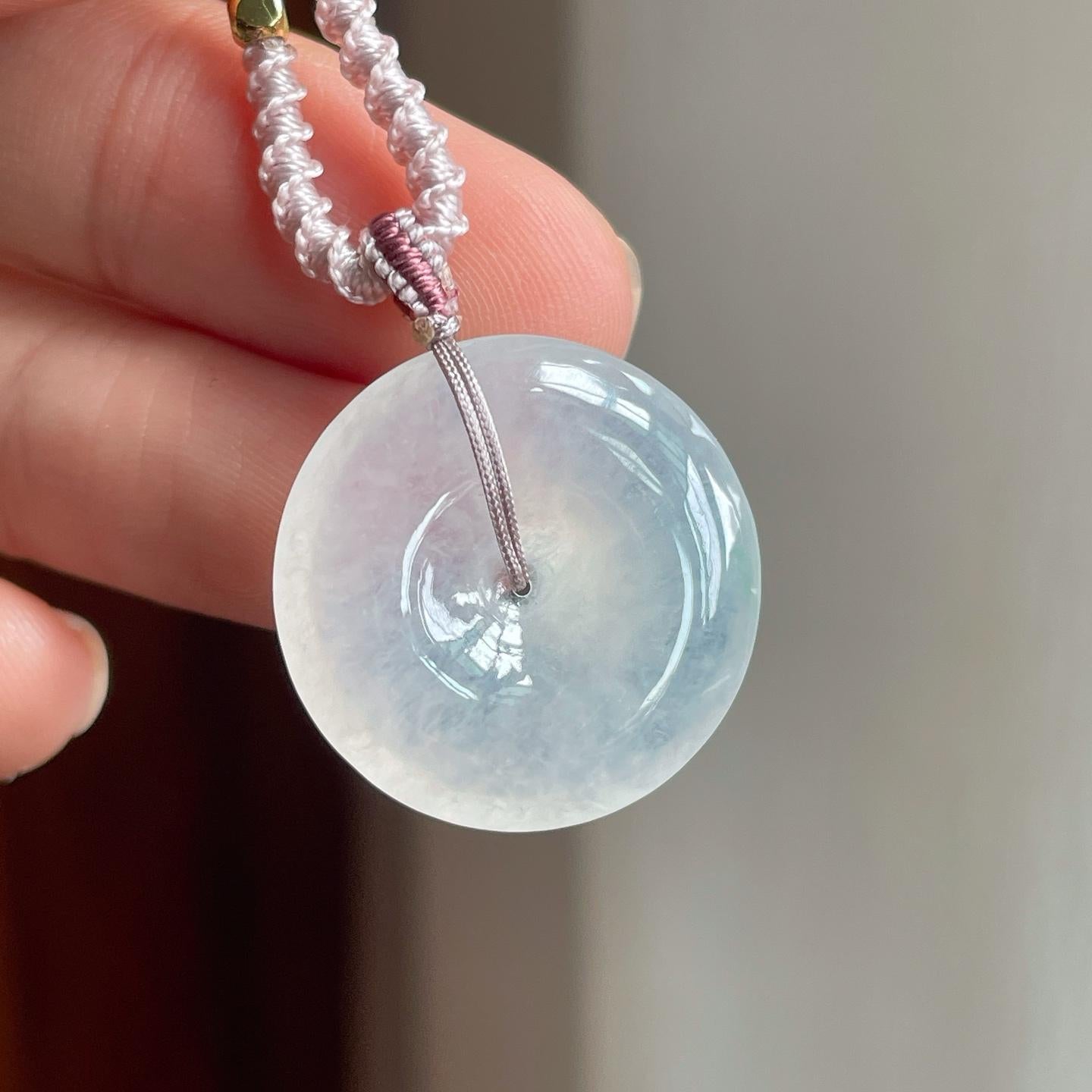 冰种无色翡翠平安扣（yc257281）