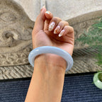 细糯种紫罗兰圆条手镯（54.4mm）（yc249407）