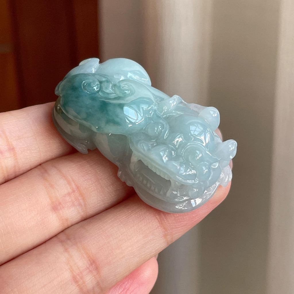 细糯冰飘花貔貅挂件（yc711720）