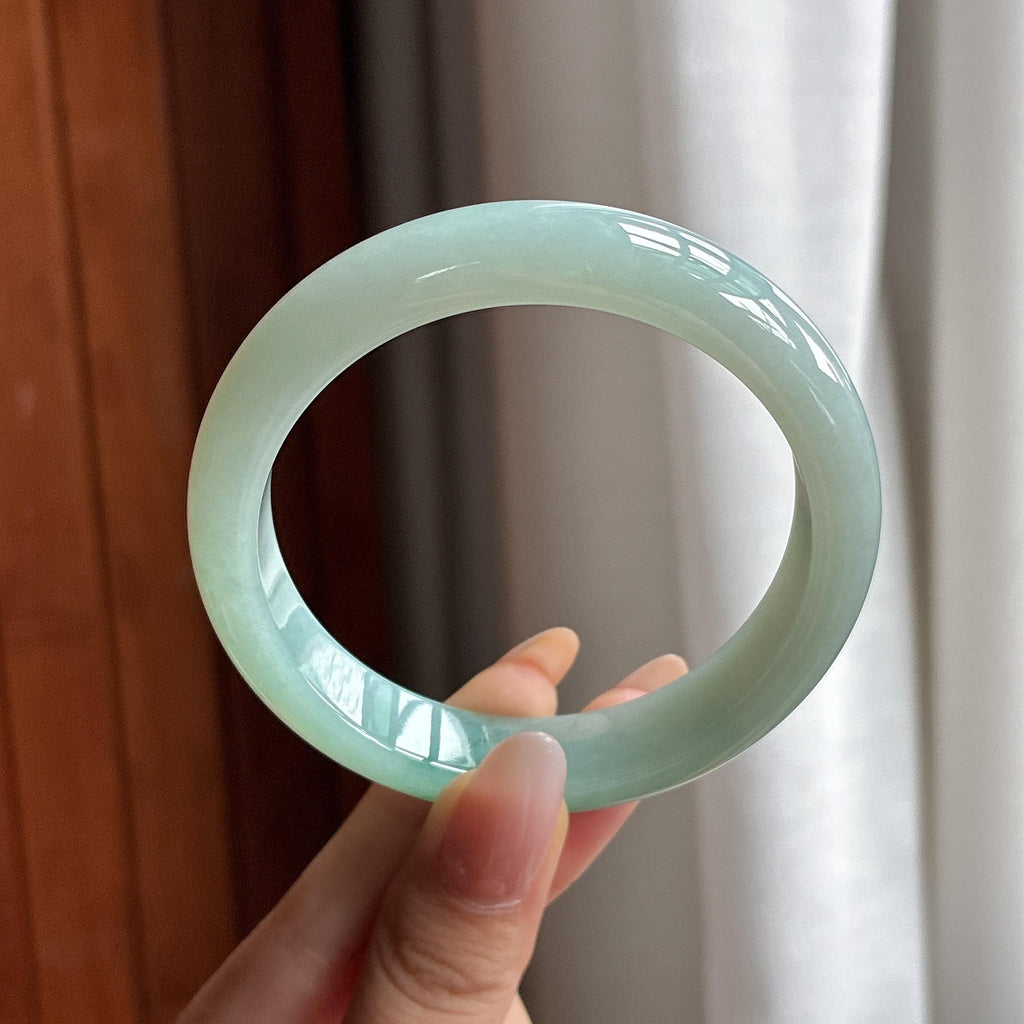 糯冰飘花正圈平安镯 58圈（yc750082）