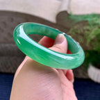 糯冰种晴水平安镯（55.6mm）（yc233891）