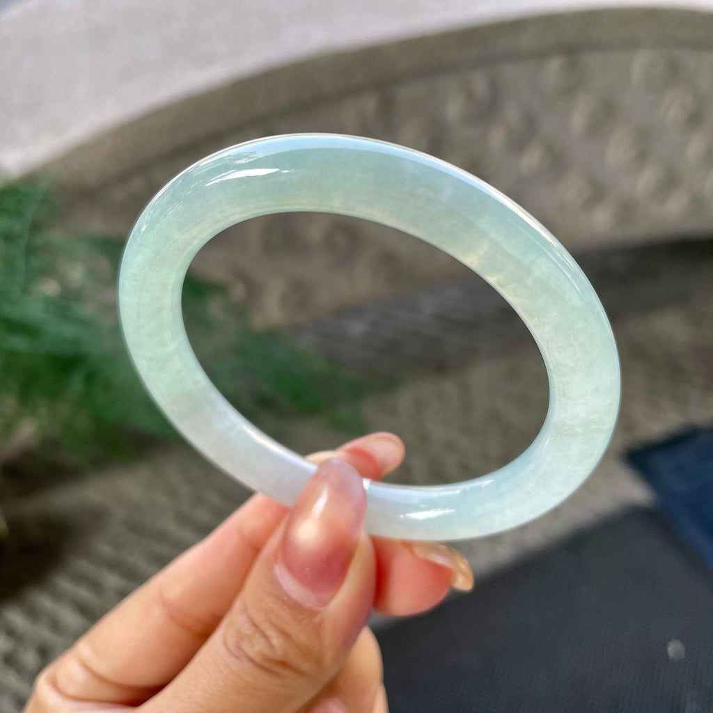 细糯种晴底圆条手镯（51.8mm）（yc305677）